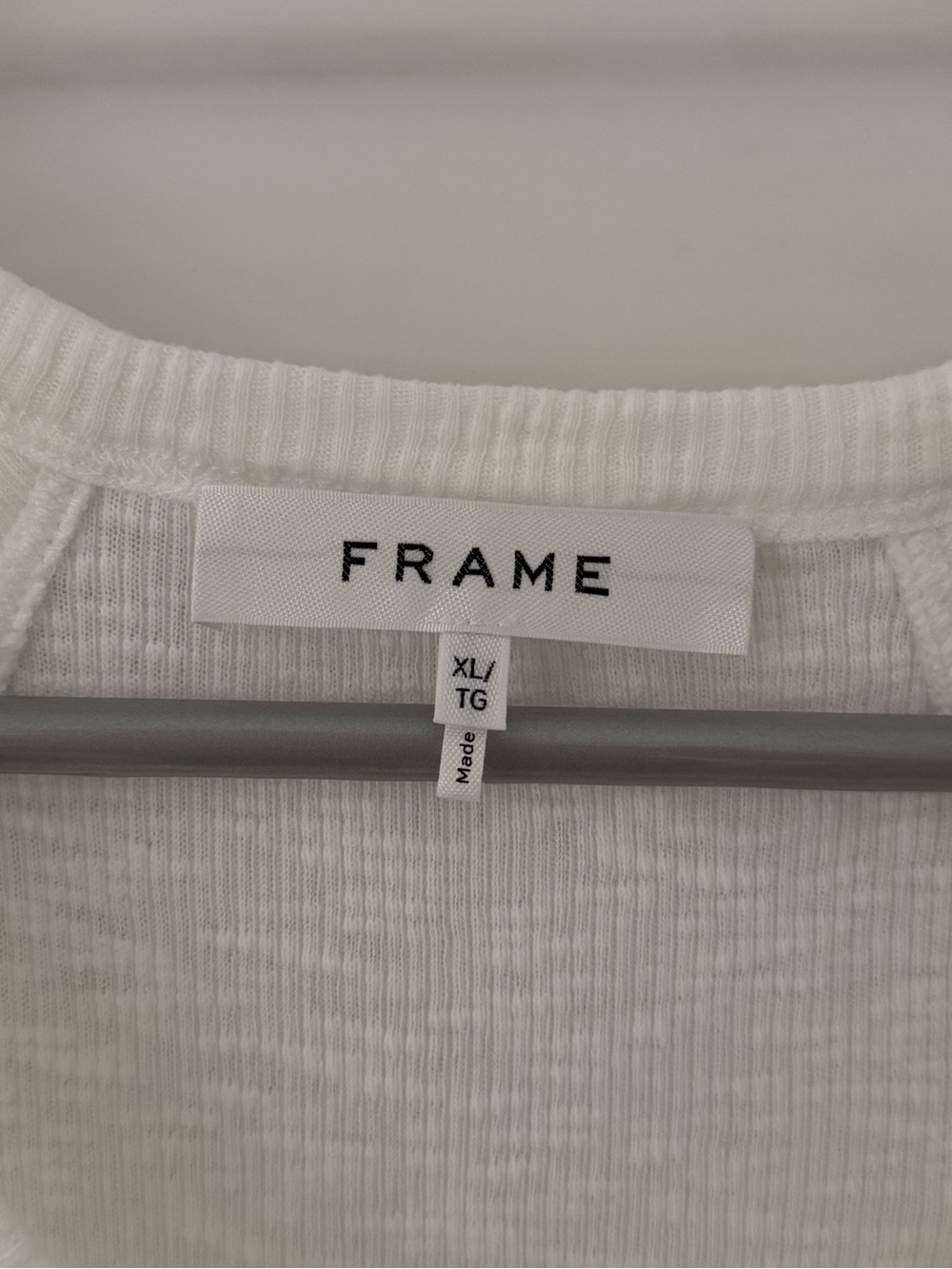 Frame Denim White Ribbed Tank Top - Picture 3 of 5